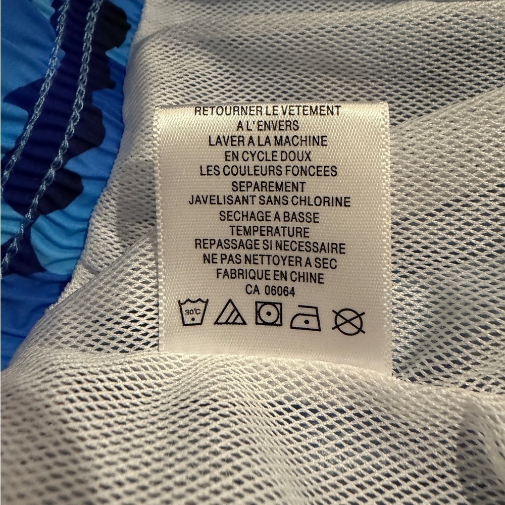 Bugatchi Blue and Pink Swim Shorts - Picture 4 of 6